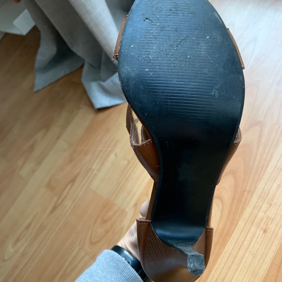 TOTEM Italian strappy brown sandals 39 - Picture 5 of 7